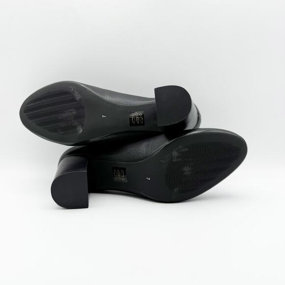 Marc Joseph New York Womens Midtown Pumps US 7 Black Leather Round Toe NIB - Picture 12 of 13